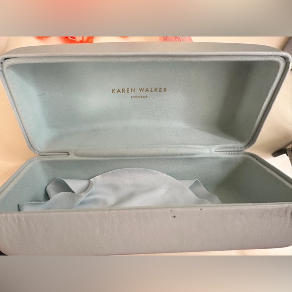 Karen Walker Sunglasses in Black and Gold Details - Picture 5 of 7